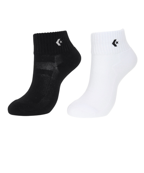 コンバース（CONVERSE）バスケットボール ソックス ジュニア ソックス 2足組 CB16006P-1911 黒