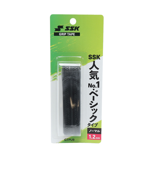 エスエスケイ（SSK）野球 バット グリップテープ メンテナンス用品 手入れ GTPU9 ブラック ボーダーPU グリップテープ3