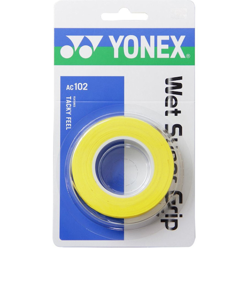 ヨネックス（YONEX）テニスグリップテープ ウェットスーパーグリップ 3本入り AC102-004