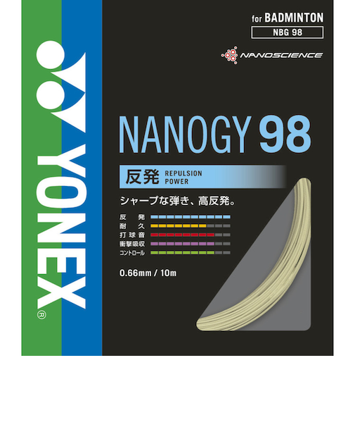 ヨネックス（YONEX）バドミントン ストリング ナノジー98 NBG98-528