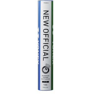 ヨネックス（YONEX）バドミントンシャトル ニューオフィシャル フェザー 水鳥試合球(12個入) F-80 自主練