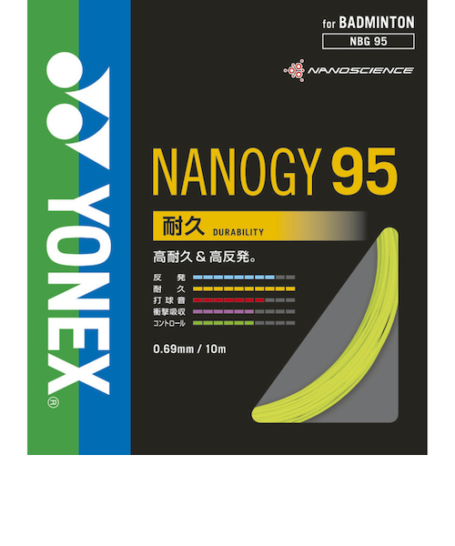 YONEX バドミントンストリング NANOGY 95 (100m) ５月入荷分 ヨネックス（YONEX）バドミントン ストリング ナノジー95(NANOGY