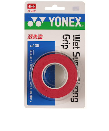 ヨネックス（YONEX）テニスグリップテープ ウェットスーパーストロンググリップ 3本入 AC135-037