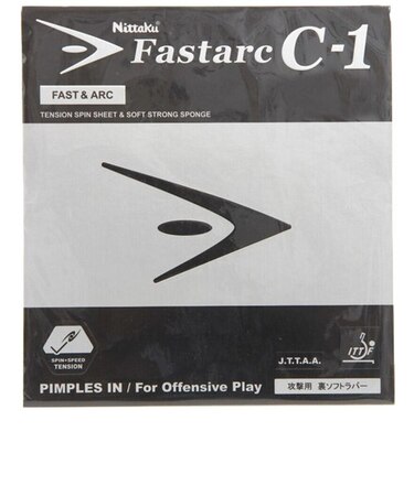 ニッタク（Nittaku）卓球ラバー ファスターク C1 黒 裏ソフト NR-8706