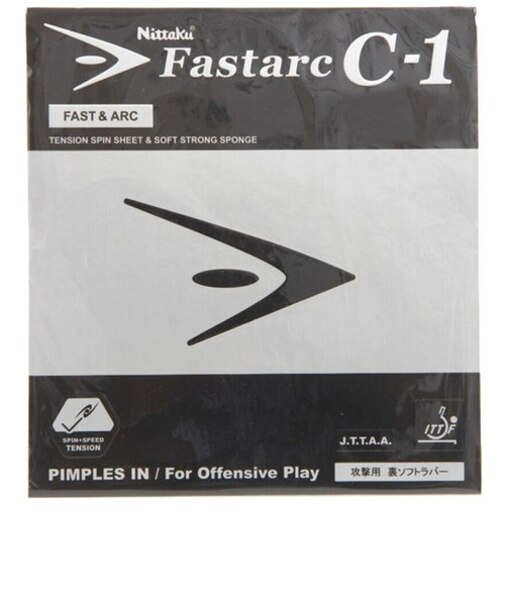 ニッタク（Nittaku）卓球ラバー ファスターク C1 黒 裏ソフト NR-8706