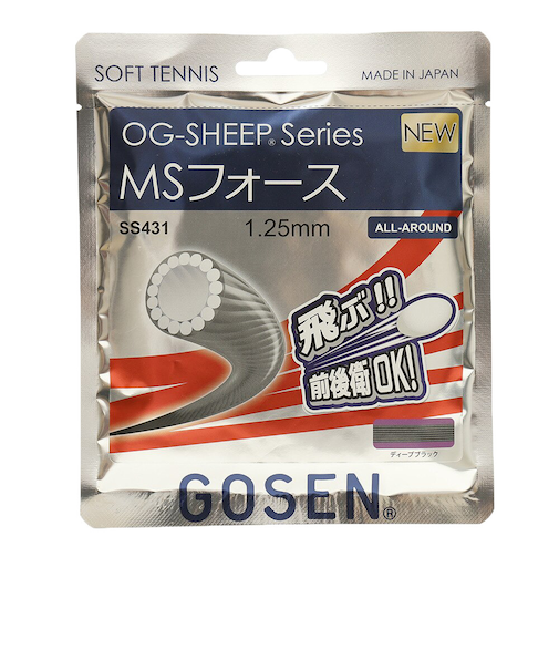 ゴーセン（GOSEN）ソフトテニスストリング シンセティックガット MSフォース SS431DBK