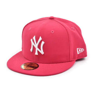 ニューエラ（NEW ERA）帽子 キャップ 5950 MLB ニューヨーク・ヤンキース ブライトローズ×ホワイト 11308561 日よけ