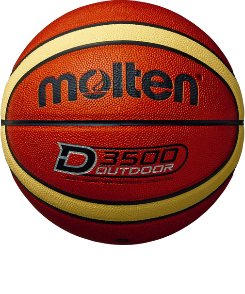 モルテン（molten）バスケットボール 7号球 (一般 大学 高校 中学校) 男子 アウトドア D3500 B7D3500 自主練