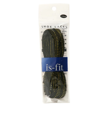 イズフィット（is-fit）シューレース 120cm RH1 ブラックゴールド