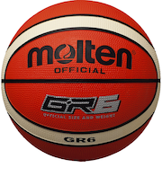 モルテン（molten）バスケットボール 6号球 (一般 大学 高校 中学校) 女子用 GR6 BGR6-OI 自主練 屋外 室外