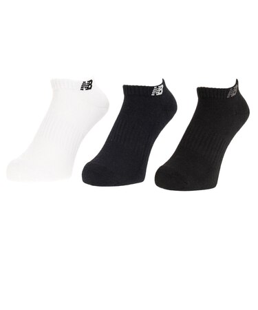 ニューバランス（new balance）ショートレングス ソックス 3足組JASL7792BKW