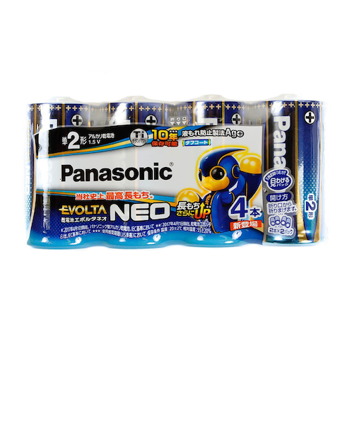 パナソニック（Panasonic）乾電池 エボルタ ネオ 単2形 4本パック