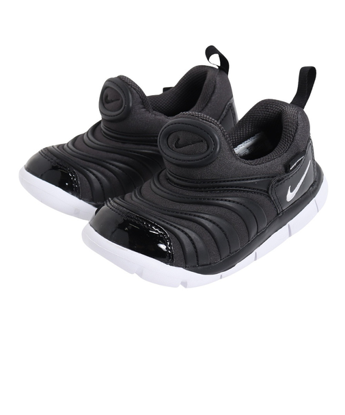 ナイキ（NIKE）ジュニアスニーカー ダイナモ フリー TD ブラック 343938-013 SP18 ベビー キッズ 紐なし 子供靴 ファースト スポーツシ…