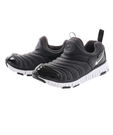 ナイキ（NIKE）スニーカー ダイナモ フリー PS ブラック 343738-013 SP18 スポーツシューズ 紐なし 運動靴 スリップオン