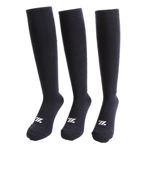 ゼット（ZETT）3足組 カラーソックス NVY BK03CL-2900 24～27cm