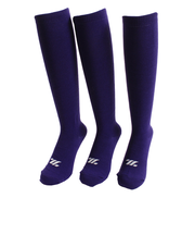 ゼット（ZETT）ジュニア 3足組カラーソックス PPL BK03CMG-7400 21～24cm