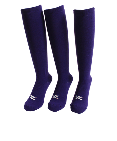 ゼット（ZETT）ジュニア 3足組カラーソックス PPL BK03CMG-7400 21～24cm