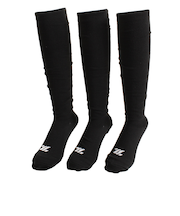 ゼット(ZETT)3足組 カラーソックス BLK BK03CO-1900 26~29cm