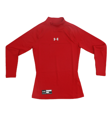 アンダーアーマー（UNDER ARMOUR）野球 アンダーシャツ ジュニア ヒートギア アーマー コンプレッション 長袖インナー シャツ 1343026RED…