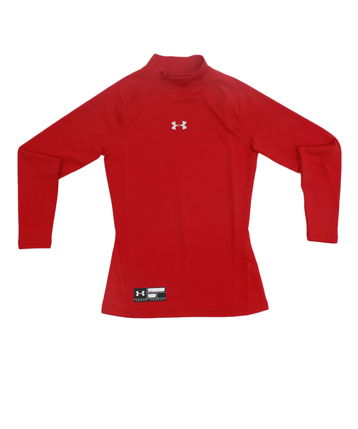 アンダーアーマー（UNDER ARMOUR）野球 アンダーシャツ ジュニア ヒートギア アーマー コンプレッション 長袖インナー シャツ 1343026RED…