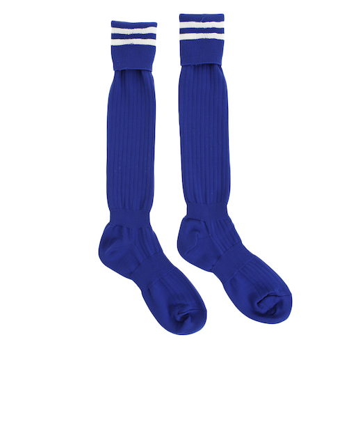 デュアリグ（DUARIG）サッカー ソックス 吸汗速乾 ライン ストッキング 1足組 750D9OK002-BLU-M 青 靴下