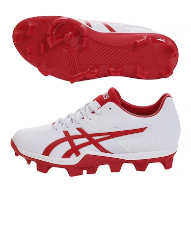 アシックス(ASICS)野球 スパイク スタッドソール 樹脂スタッド 一般 ジャパンスピード (JAPAN SPEED) 1121A015.102 白赤