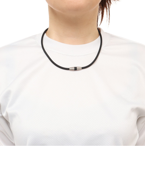 ファイテン（PHITEN）磁気チタンネックレス メタルブラック 45cm 0217TG743252