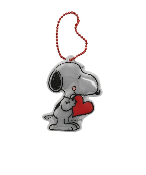 スヌーピー（SNOOPY）リフレクターキーホルダー スヌーピー ハート 129383-19