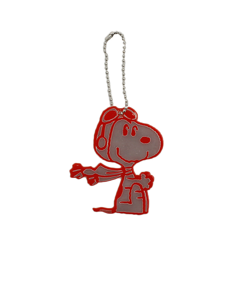 スヌーピー（SNOOPY）リフレクターキーホルダー スヌーピー フライングA 129444-19
