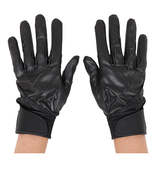 ミズノ（MIZUNO）バッティンググローブ 両手用 グローバルエリート ZeroSpace 19 1EJEH18290 高校野球対応 黒