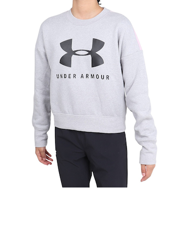 アンダーアーマー（UNDER ARMOUR）【オンライン限定特価】ジュニア ガールズ スポーツスタイル フリース クルーシャツ 1348201 MRH/BLK…
