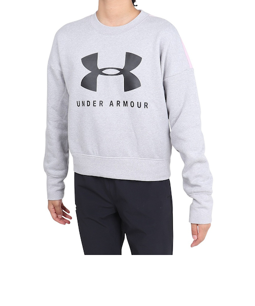 アンダーアーマー（UNDER ARMOUR）【オンライン限定特価】ジュニア ガールズ スポーツスタイル フリース クルーシャツ 1348201 MRH/BLK…