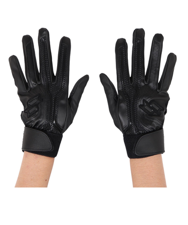 エスエスケイ（SSK）バッティンググローブ 両手用 プロエッジ EBG3002W-90 高校野球対応 黒