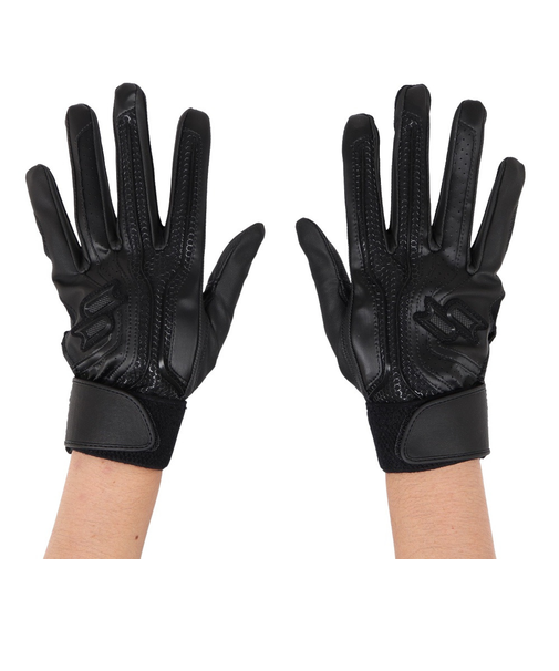 エスエスケイ（SSK）バッティンググローブ 両手用 プロエッジ EBG3002W-90 高校野球対応 黒