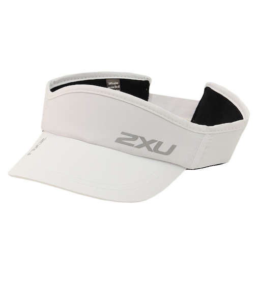 ツー・タイムズ・ユー(2XU)ランニング ラン バイザー UQ5686F-WHT/WHT