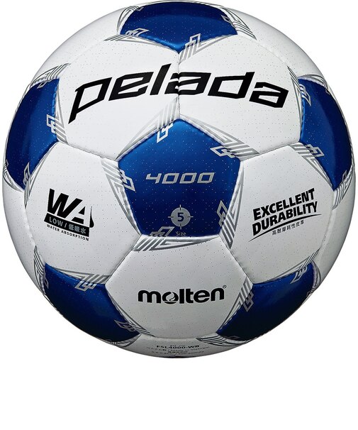モルテン（molten）サッカーボール 5号球 (一般 大学 高校 中学校用) 検定球 ペレーダ4000 F5L4000-WB 自主練