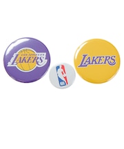 エヌビーエー（NBA）NBA缶バッチ ロサンゼルス・レイカーズ NBA32719