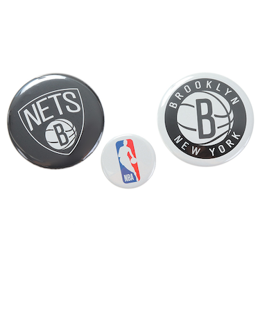 エヌビーエー（NBA）NBA缶バッチ ブルックリン・ネッツ NBA32712