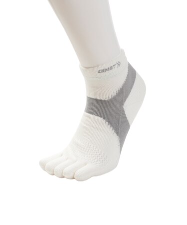 ザムスト（ZAMST）機能ソックスAS-1 5本指ソックス ホワイト 靴下 白