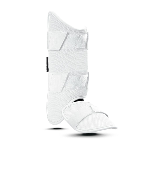 カスタムフィット レッグガード 右打者用 白 ホワイト フットガード