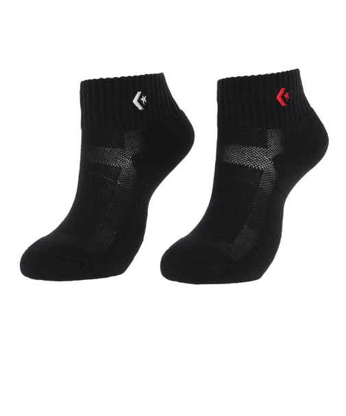 コンバース（CONVERSE）バスケットボール ソックス ニューアンクルソックス 2足組 CB16006P-1919 黒