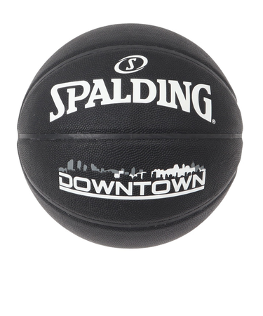 スポルディング（SPALDING）バスケットボール 7号球 (一般 大学 高校 中学校) 男子用 ダウンタウン PU コンポジット ブラック 76-586J …
