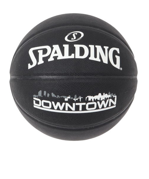 スポルディング（SPALDING）バスケットボール 7号球 (一般 大学 高校 中学校) 男子用 ダウンタウン PU コンポジット ブラック 76-586J …