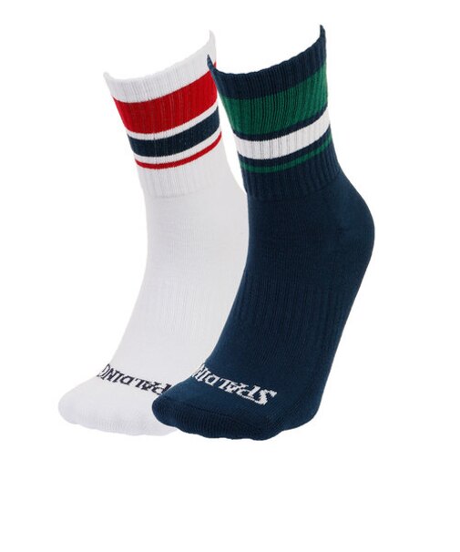 スポルディング（SPALDING）ショートソックス ライン 2足組 SAS180020NV