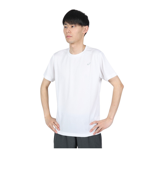 アシックス（ASICS）Tシャツ 半袖 メンズ 白【オンライン限定価格】 ワンポイント 2033A699.101