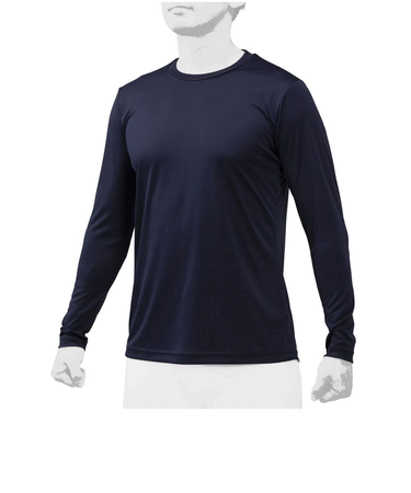 ミズノ（MIZUNO）野球 アンダーシャツ ローネック 長袖 インナー シャツ 2枚組 12JA0Q0314