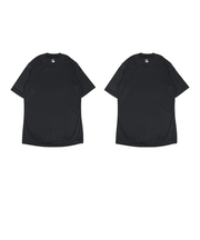 ミズノ（MIZUNO）野球 アンダーシャツ 半袖 ローネック インナー シャツ 2枚組 12JA0Q0409