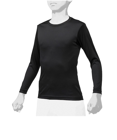 ミズノ（MIZUNO）野球 アンダーシャツ ジュニア ローネック 長袖 インナー シャツ 2枚組 12JA0Q1309