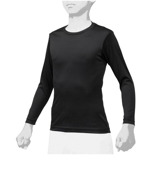 ミズノ（MIZUNO）野球 アンダーシャツ ジュニア ローネック 長袖 インナー シャツ 2枚組 12JA0Q1309