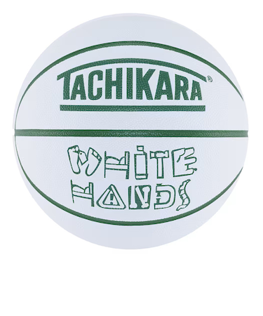 バスケットボール 7号球 (一般 大学 高校 中学校) 男子用 WHITE HANDS ホワイト×グリーン SB7-222